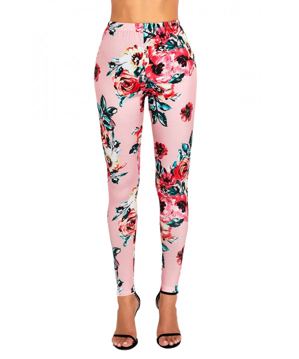 Blush Floral Stretchy Leggings