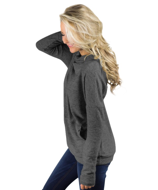 Charcoal Heathered Kangaroo Pocket Sweatshirt